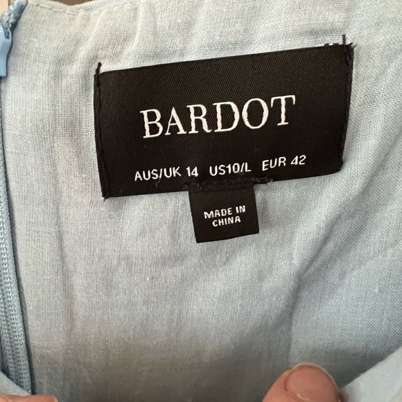 Bardot Ruched Midi Dress - Size 10 - Picture 5 of 7